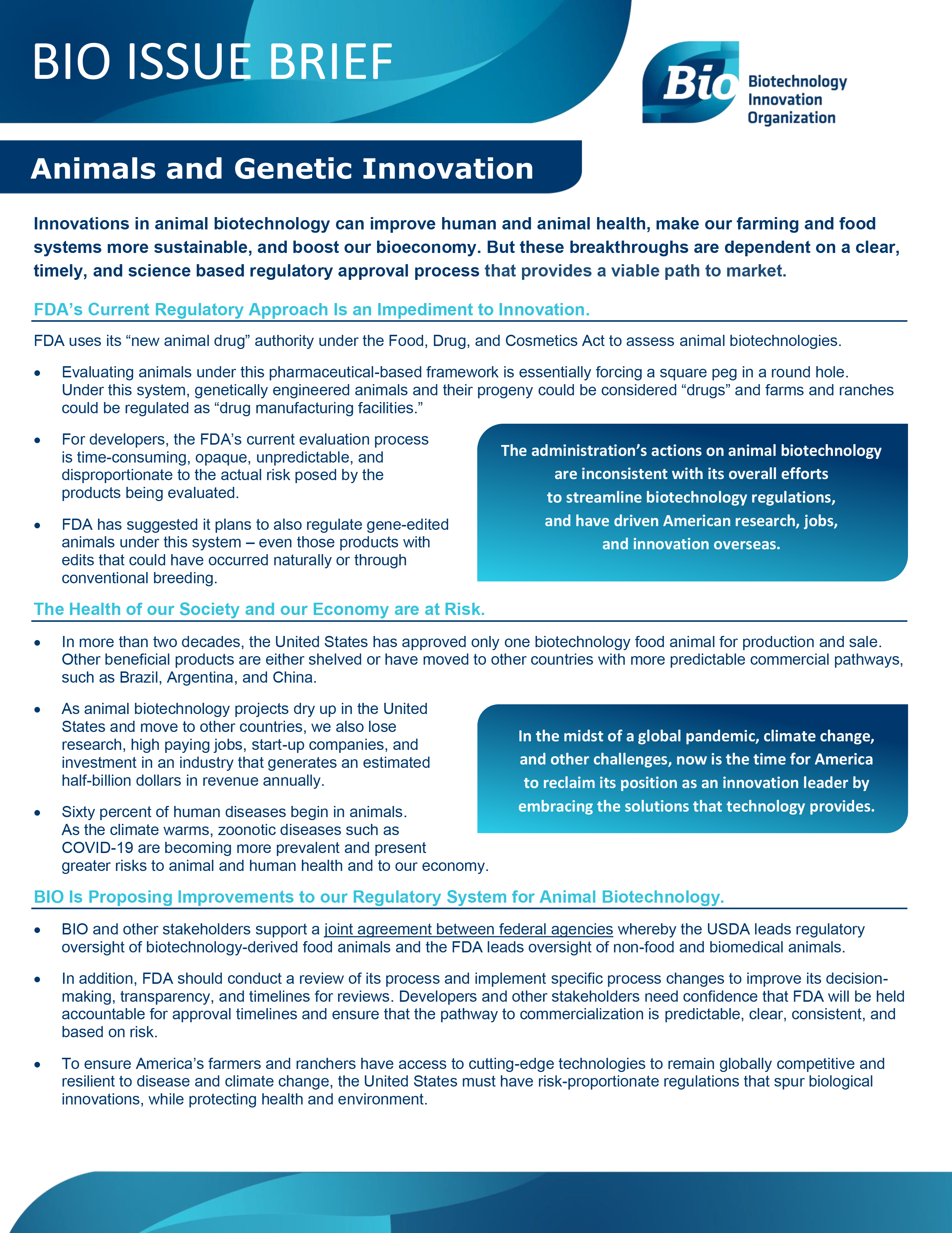 Animals and Genetic Innovation – BIO